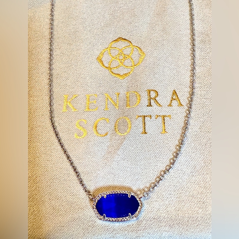 Kendra Scott - NWT Elisa Cobalt Blue Pendant Necklace
